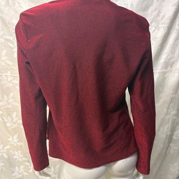 Classique Collections Red Blazer and Top Set Size M - Picture 5 of 6